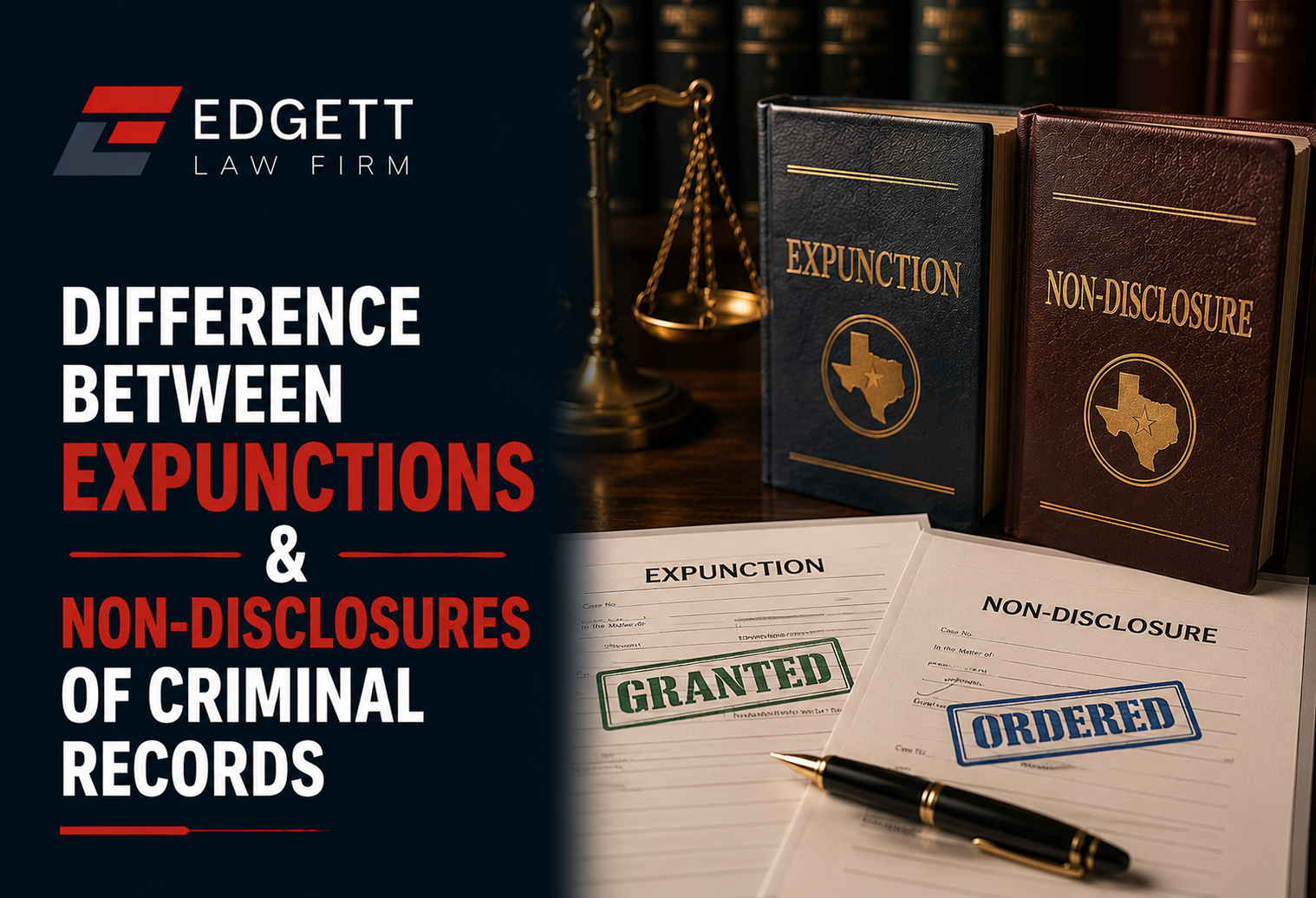 Difference Between Expunctions & Non-Disclosures of Criminal Records