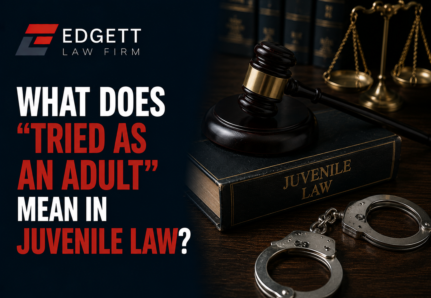 What does “Tried as an adult” mean in Juvenile Law?