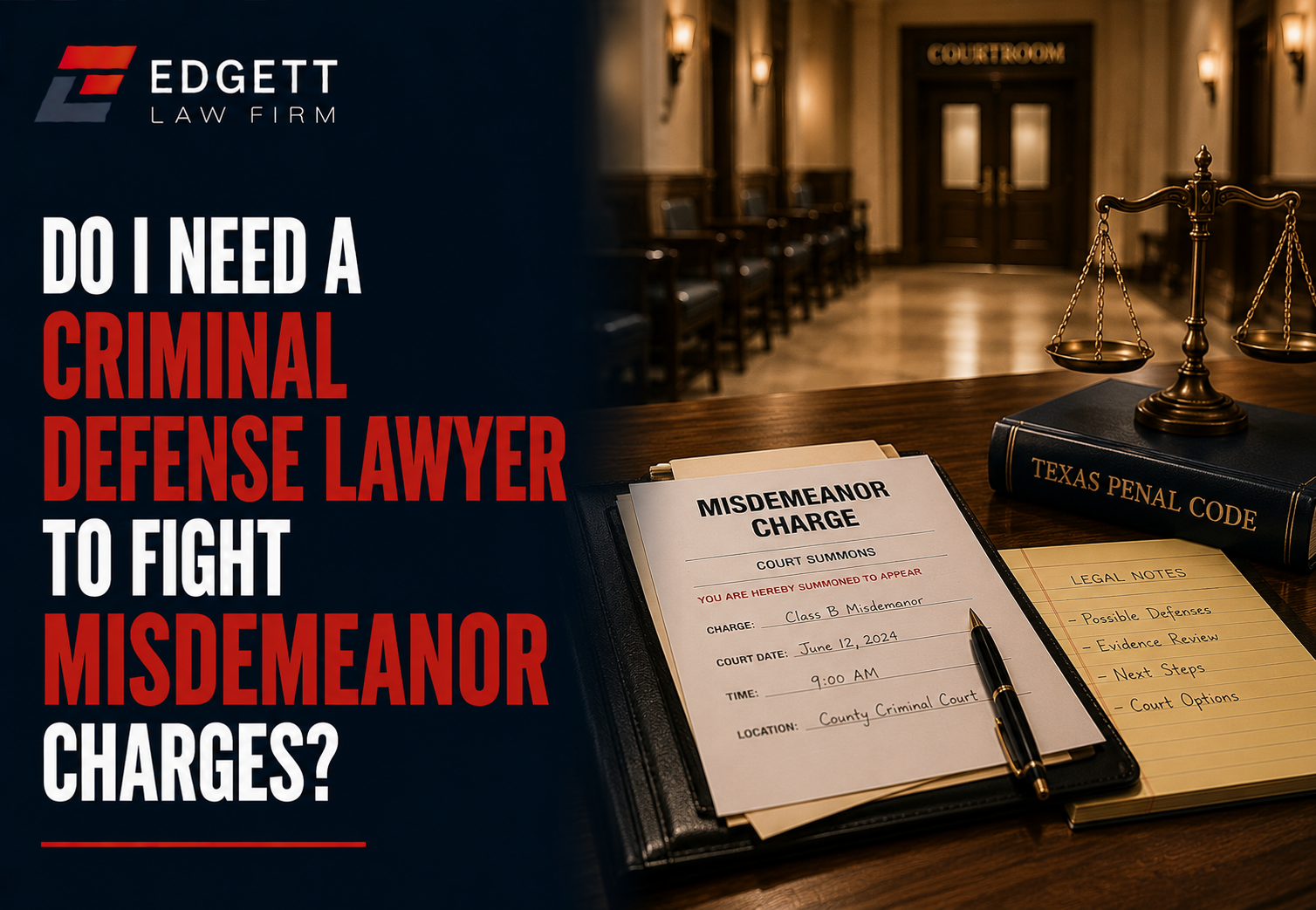 Do I Need a Criminal Defense Lawyer to Fight Misdemeanor Charges?